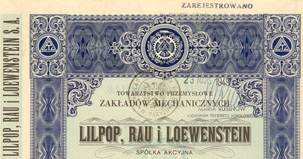 Акція товариства Лільпоп, Рау та Левенштейн
