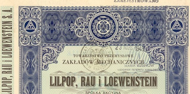 Акція товариства Лільпоп, Рау та Левенштейн